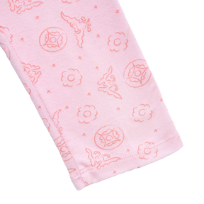 <tc>Kids cooling feeling pants with bat print  (light coral)</tc>