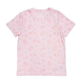 <tc>Kids cooling feeling Short Sleeve T-Shirt with Bat print (Light Coral)</tc>