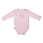 <tc>BABY cooling feeling longsleeve BODYSUIT WITH butterfly PRINT (Light Coral)</tc>