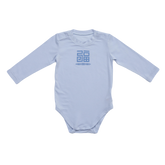 <tc>BABY cooling feeling longsleeve BODYSUIT WITH Fu Blessing  (blue)</tc>