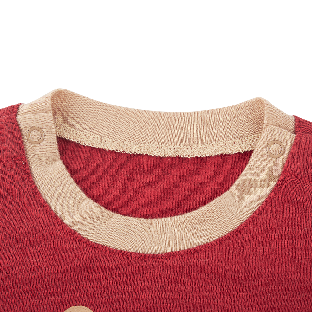 <tc>Red baby Thermal Bodysuit with tiger print</tc>