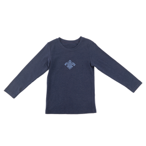 <tc>Indigo kids thermal T-Shirt with equestrian print</tc>