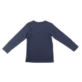 <tc>Indigo kids thermal T-Shirt with equestrian print</tc>