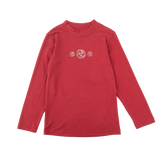 <tc>Red kids Thermal T-Shirt with floral clusters print</tc>