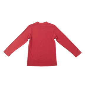 <tc>Red kids Thermal T-Shirt with floral clusters print</tc>