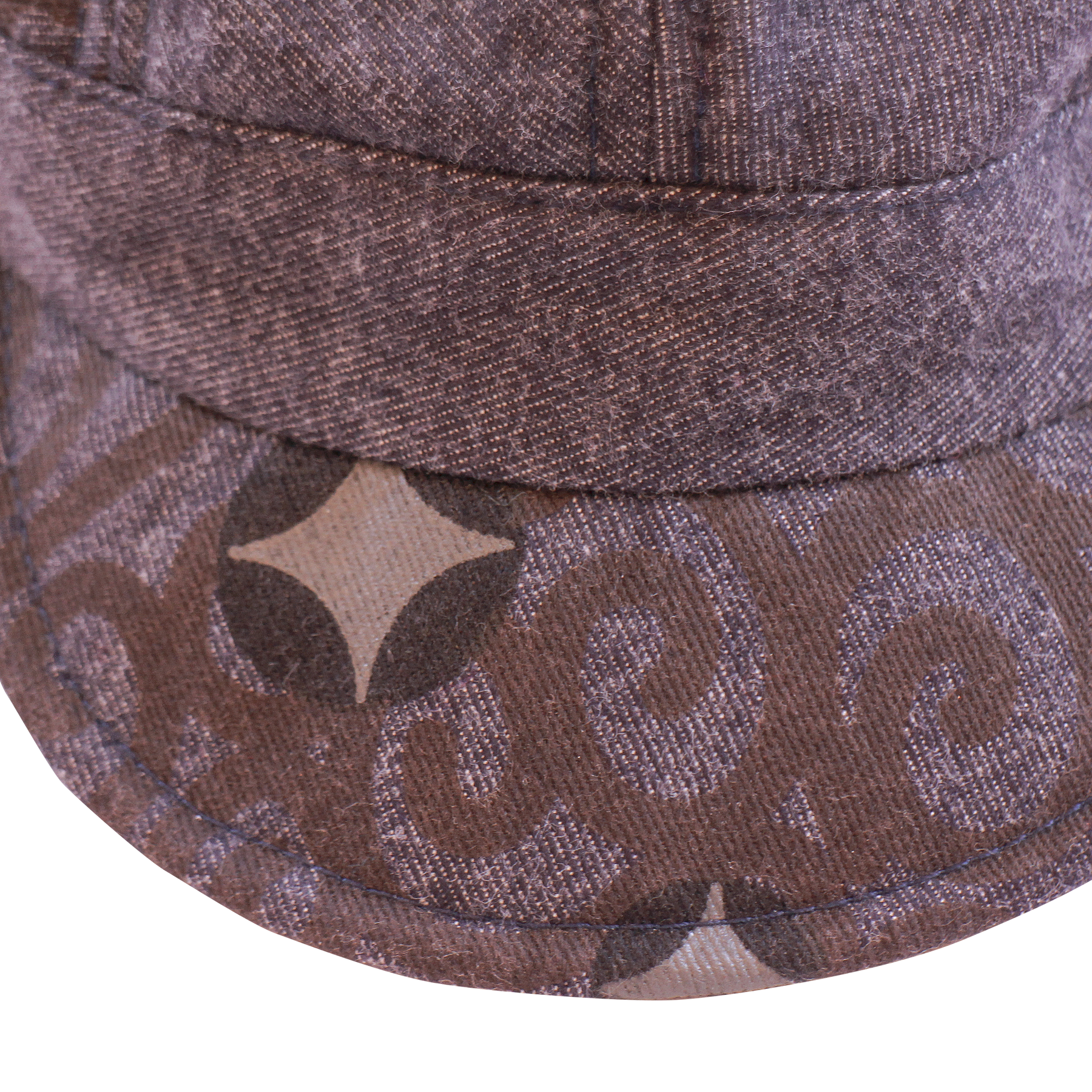 Dark blue baby aviator cap with coin motif