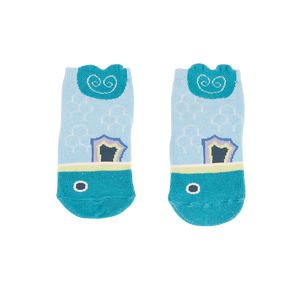 Lake blue koi baby socks