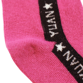 YUAN logo小童短襪