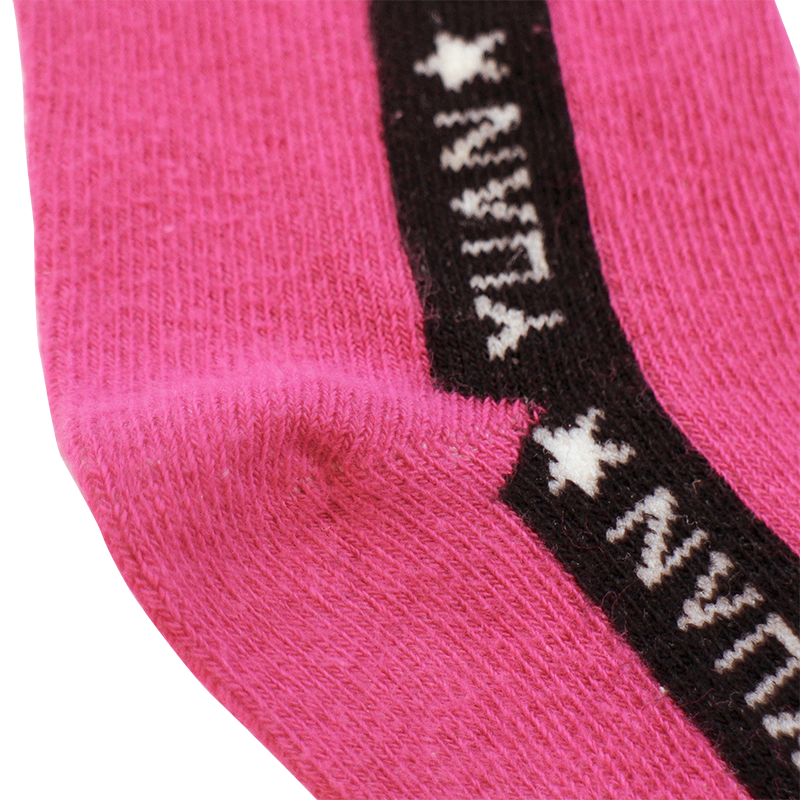 YUAN logo小童短襪