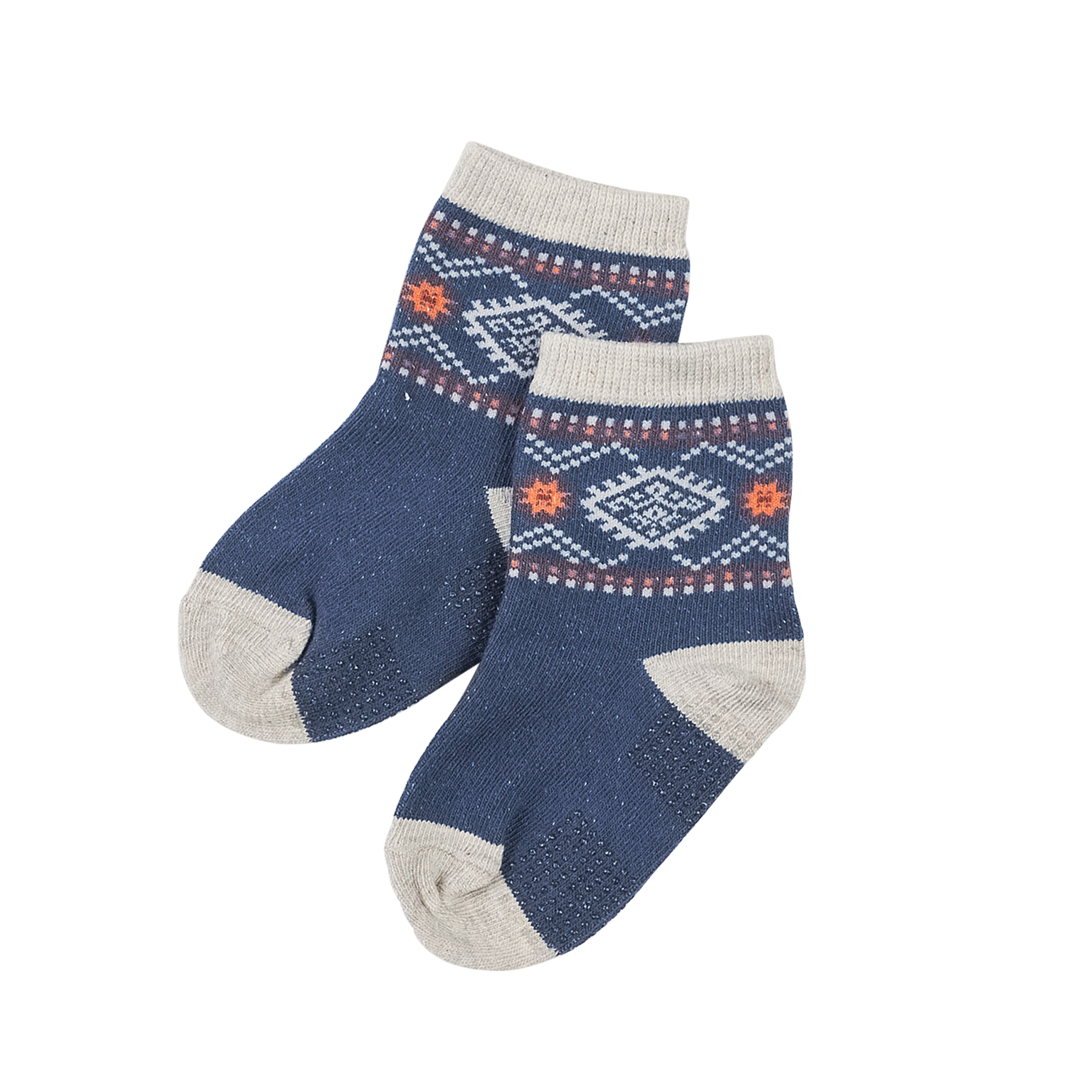 Dark blue equestrian baby socks