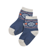 Dark blue equestrian baby socks