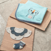 Tiger 3-piece baby accessories gift set