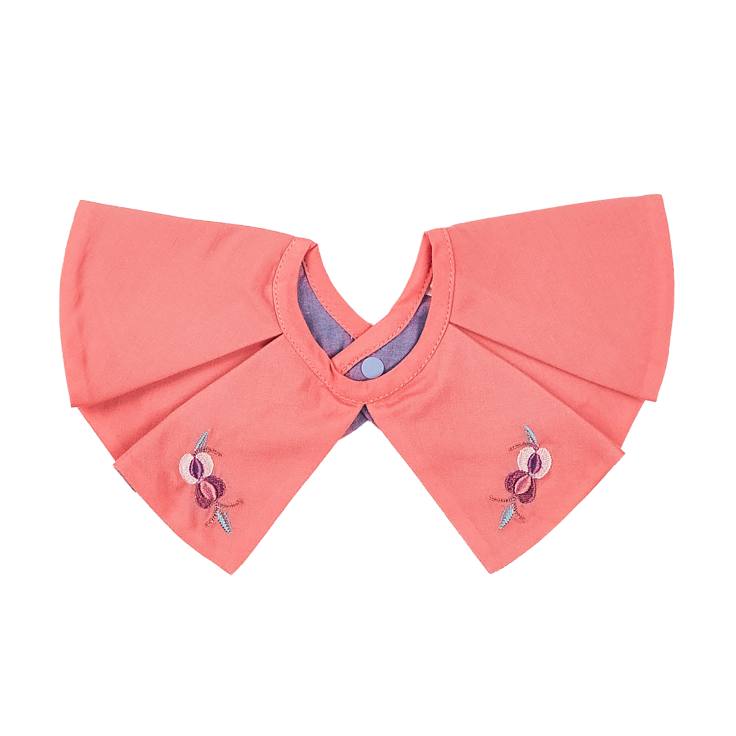 Coral petal shaped pomegranate baby bib