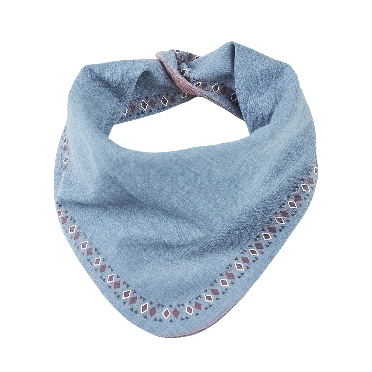 Light blue reversible baby bib