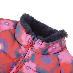 Red azalea baby down jacket