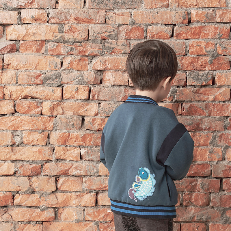 Turkish blue kids coat