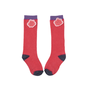 Magenta kids azalea long socks
