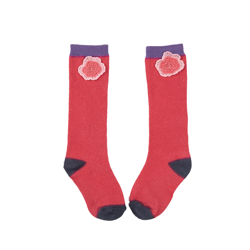 Magenta kids azalea long socks