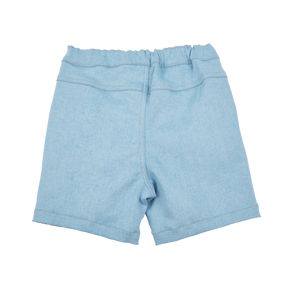 <tc>Baby denim shorts with five poisons patchwork</tc>