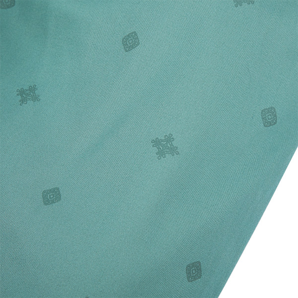 <tc>Grey green kids shorts with embroidered endless knot</tc>