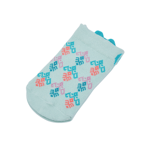 孔雀開屏湖綠寶寶襪
