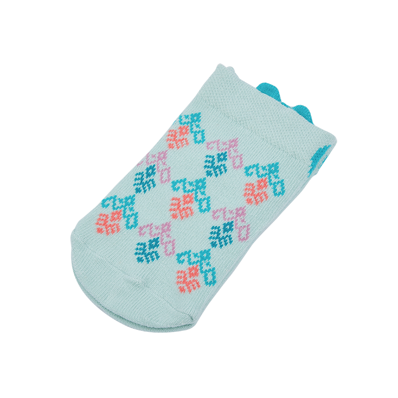 孔雀開屏湖綠寶寶襪
