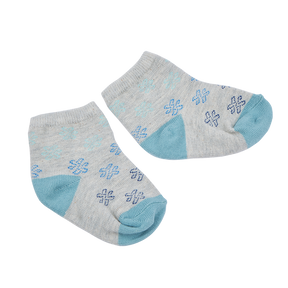 Five poisons to avoid evil and twist gray baby socks