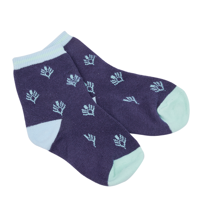 <tc>Indigo peacock short socks</tc>