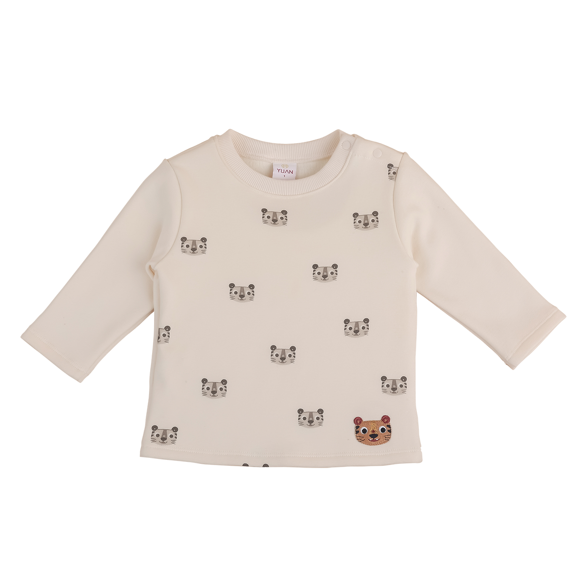 Tiger print baby long sleeve top