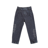 Kids denim with "as-you-wish" cloud motif