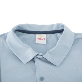 <tc>Sky Blue baby polo with fruits appliqué</tc>