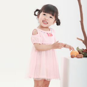 <tc>Pastel peach baby tutu dress</tc>