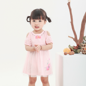 <tc>Pastel peach baby tutu dress</tc>