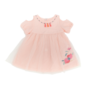 <tc>Pastel peach baby tutu dress</tc>