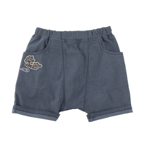 <tc>baby oxford shorts with cloud motif</tc>