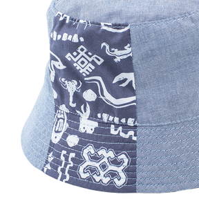 <tc>kids reversible bucket hat with five poisons print</tc>