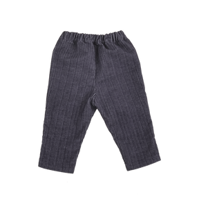 Indigo baby trousers with as-you-wish cloud motif