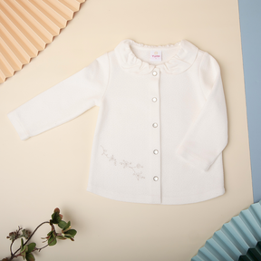 Ivory baby button down shirt