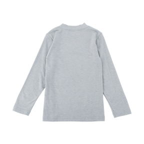 <tc>Heather grey kids Thermal T-Shirt with infinite blessings motif</tc>