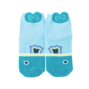 Lake blue koi baby socks