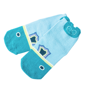 Lake blue koi baby socks