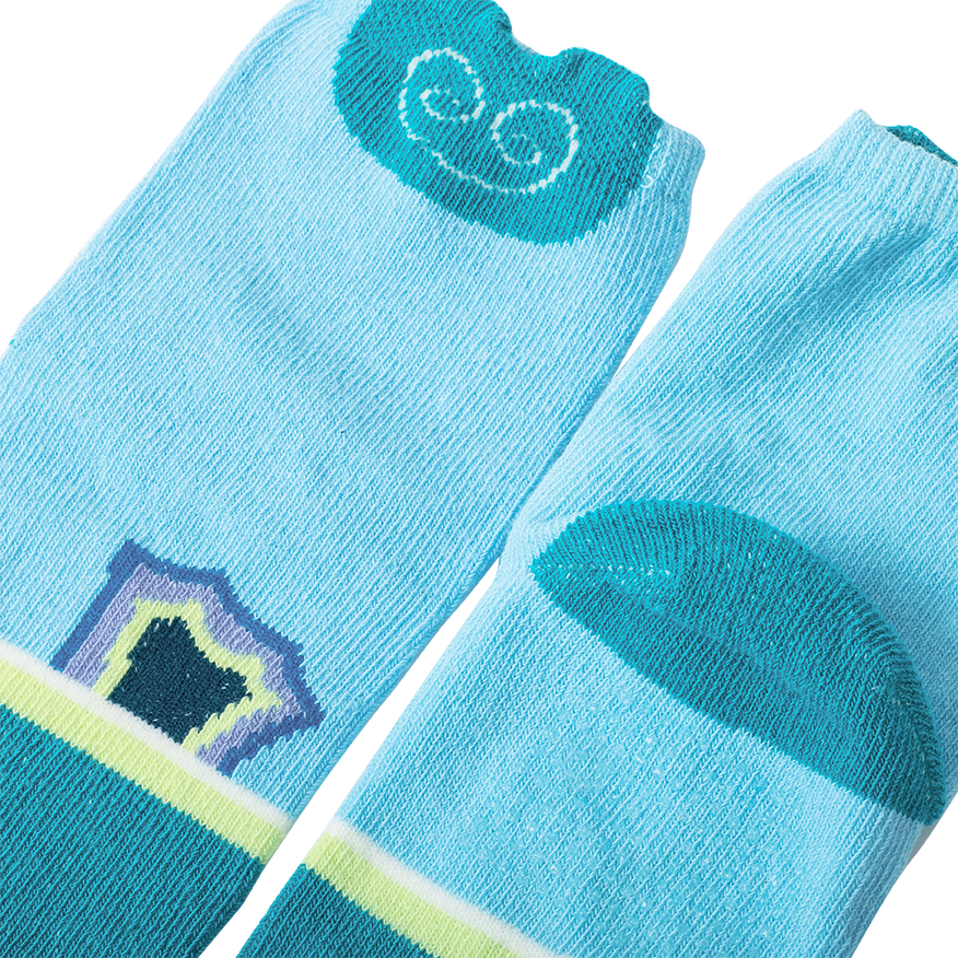 Lake blue koi baby socks