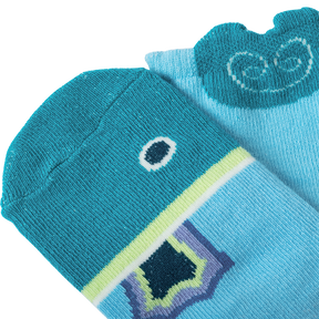 Lake blue koi baby socks