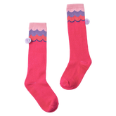 桃紅寶寶高筒襪