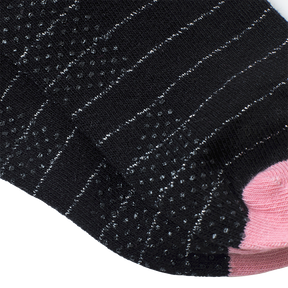 Black kids long socks with bow and tassel detail