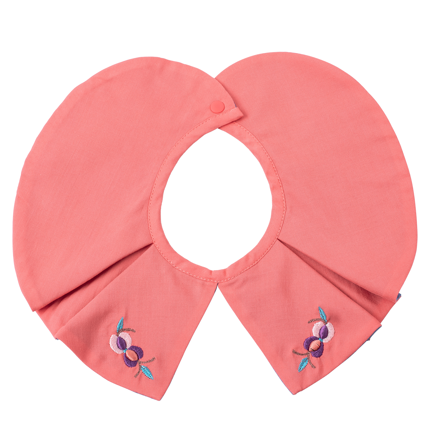 Coral petal shaped pomegranate baby bib