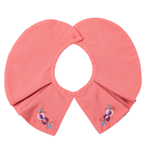 Coral petal shaped pomegranate baby bib