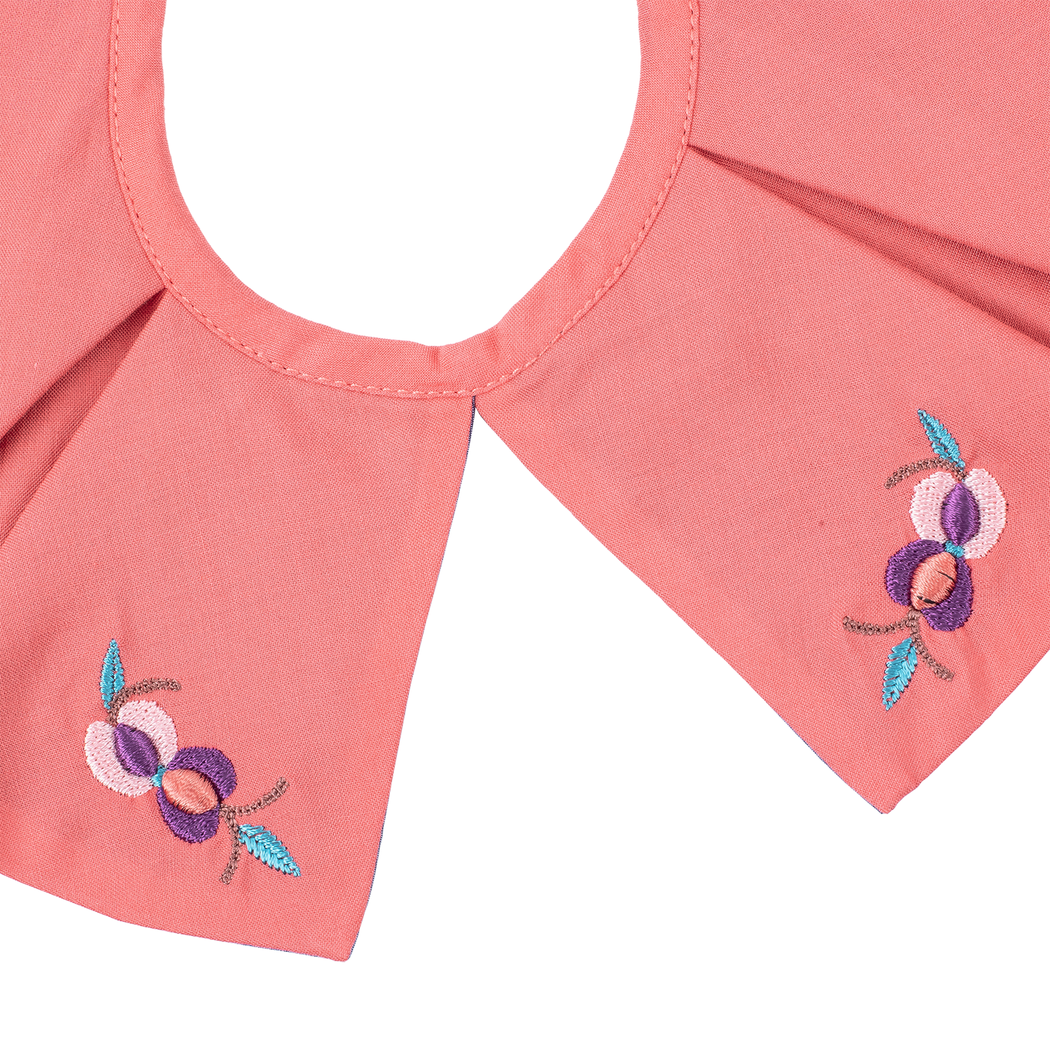 Coral petal shaped pomegranate baby bib