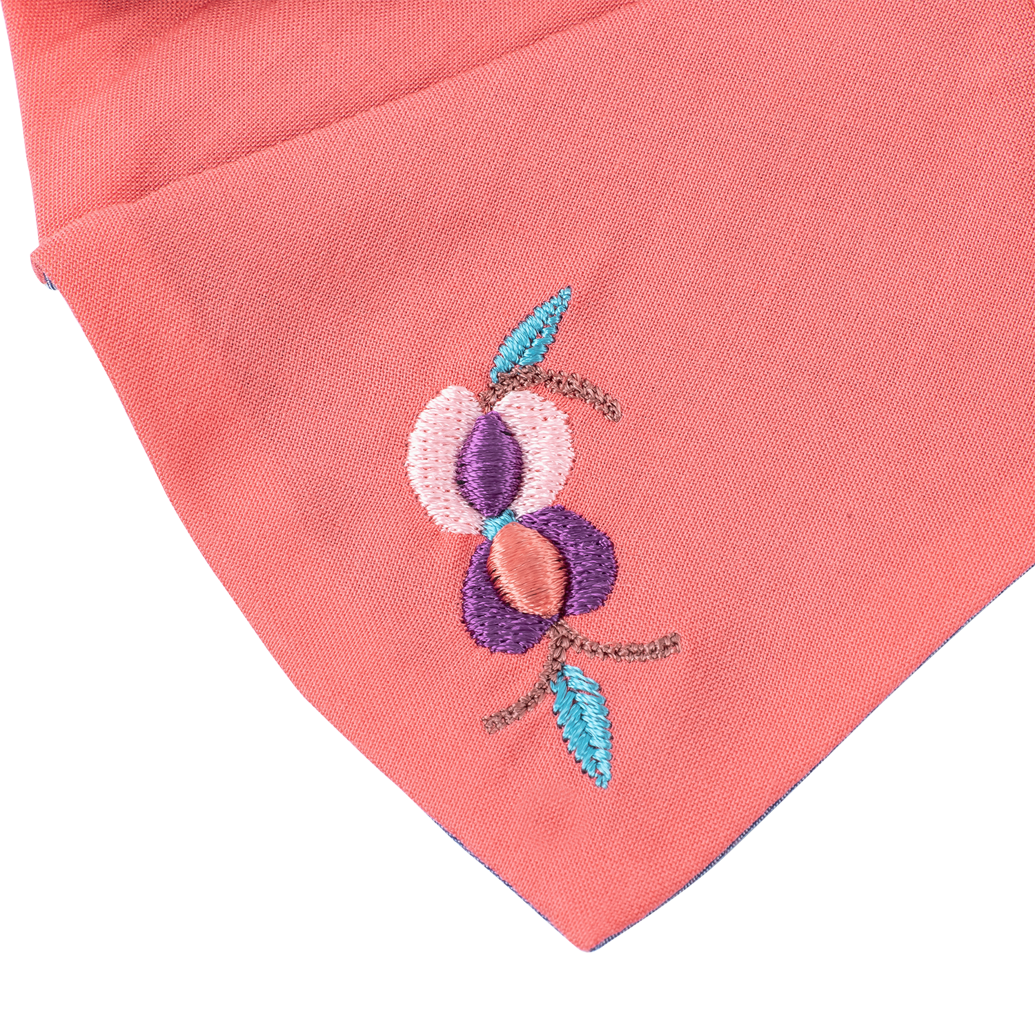 Coral petal shaped pomegranate baby bib