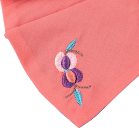 Coral petal shaped pomegranate baby bib